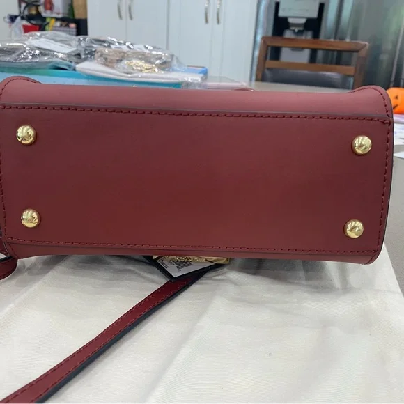 $395 New! Zac Pozen Eartha Iconic Double Handle Handbag In Red - Picture 3 of 9